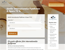 Tablet Screenshot of internationell-flytt.se